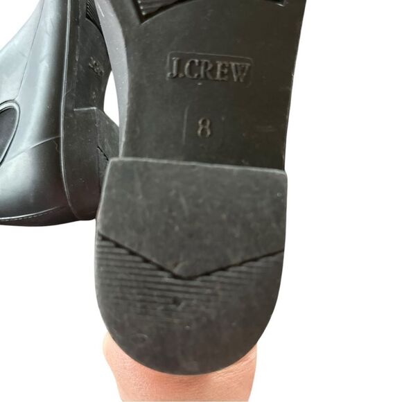 J Crew Womens Black Rubber Rain Ankle Boots Size 8 - Picture 9 of 9